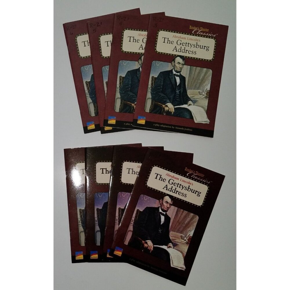 Gettysburg Address Readers Theater 8 PBK Book Lot Duplicates Teacher Classroom